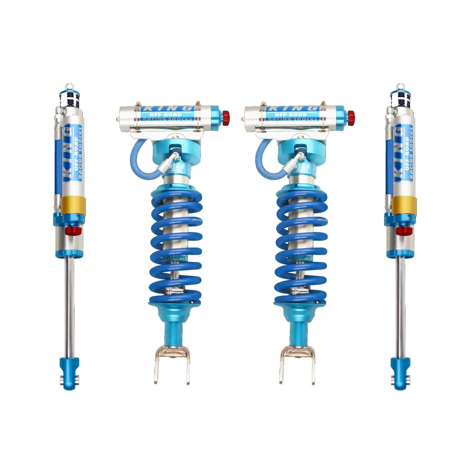 King Shocks 2.5 Performance Coilovers w/ Remote Reservoir + Rear Reser