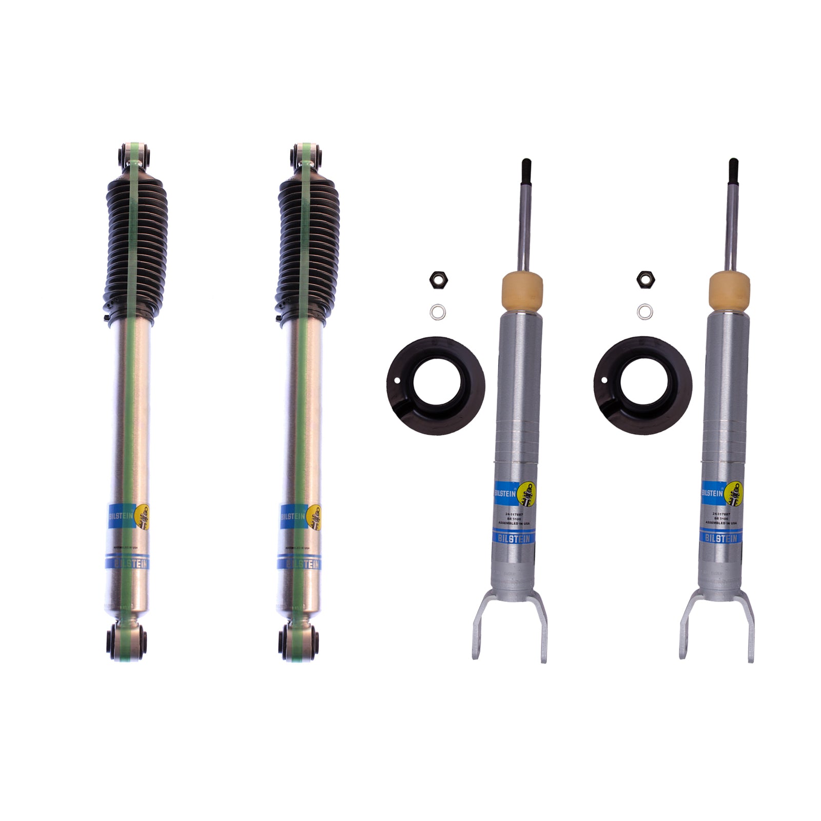 Bilstein 5100 Adjustable Strut&Shocks for 0918 1500 4WD 02.8 lift