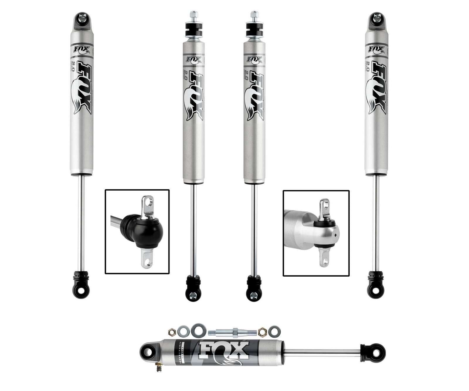 Fox 2.0 Steering Stabilizer Kit – 96-06 Jeep Wrangler Fox 2.0 Steering Stabilizer Kit – 96-06 Jeep Wrangler