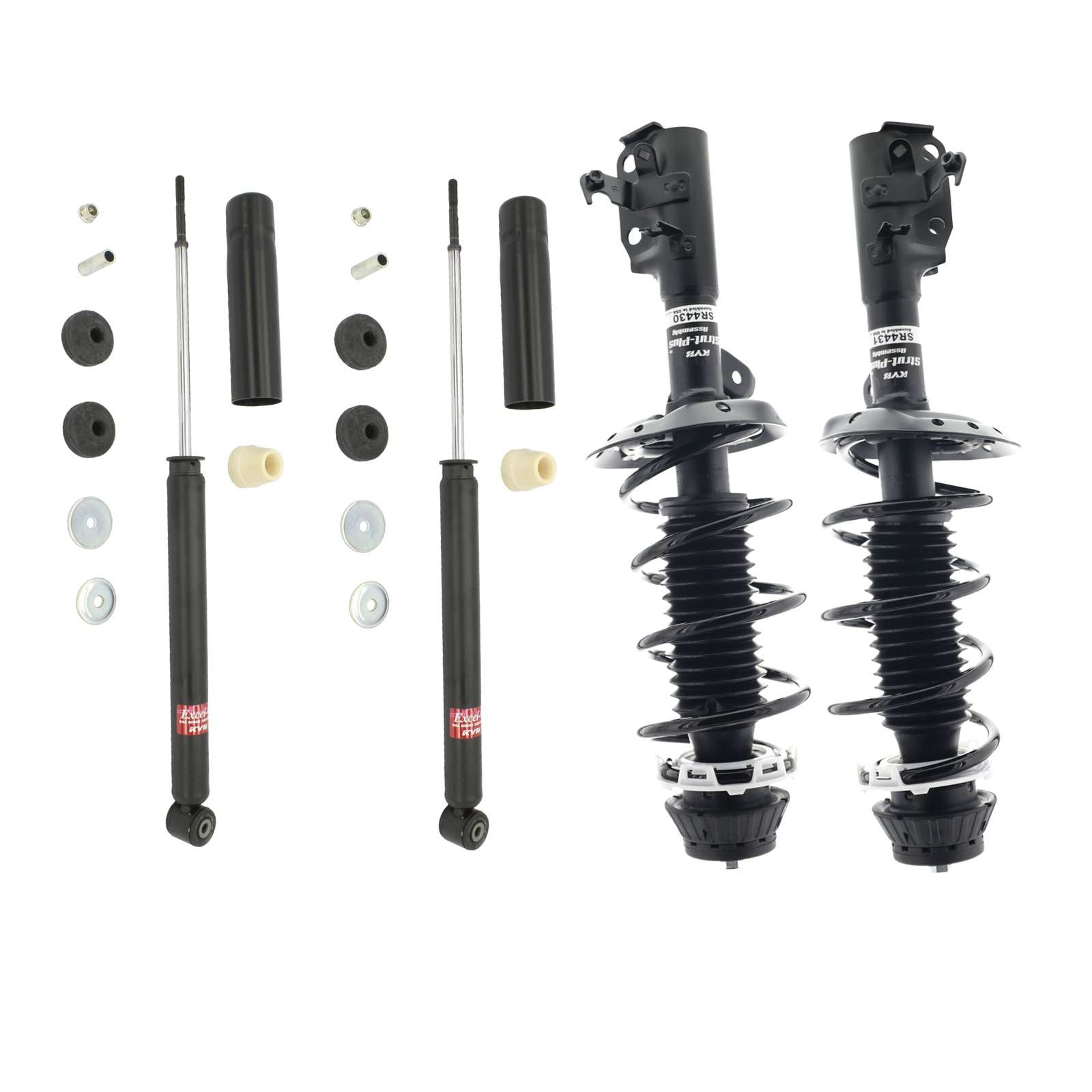 KYB Strut-Plus Shock Set – 2009-2012 Honda Fit