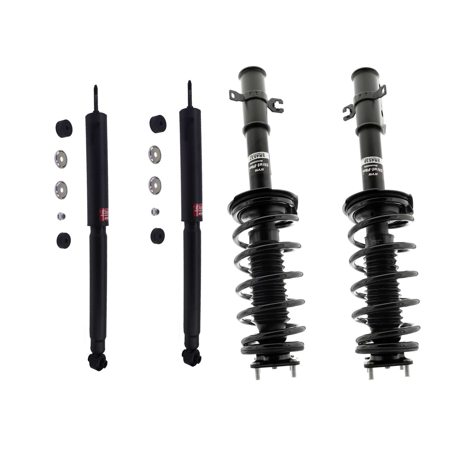 KYB Strut Plus Shocks&Spring Assembly+Rear Excel-G Shocks for 07