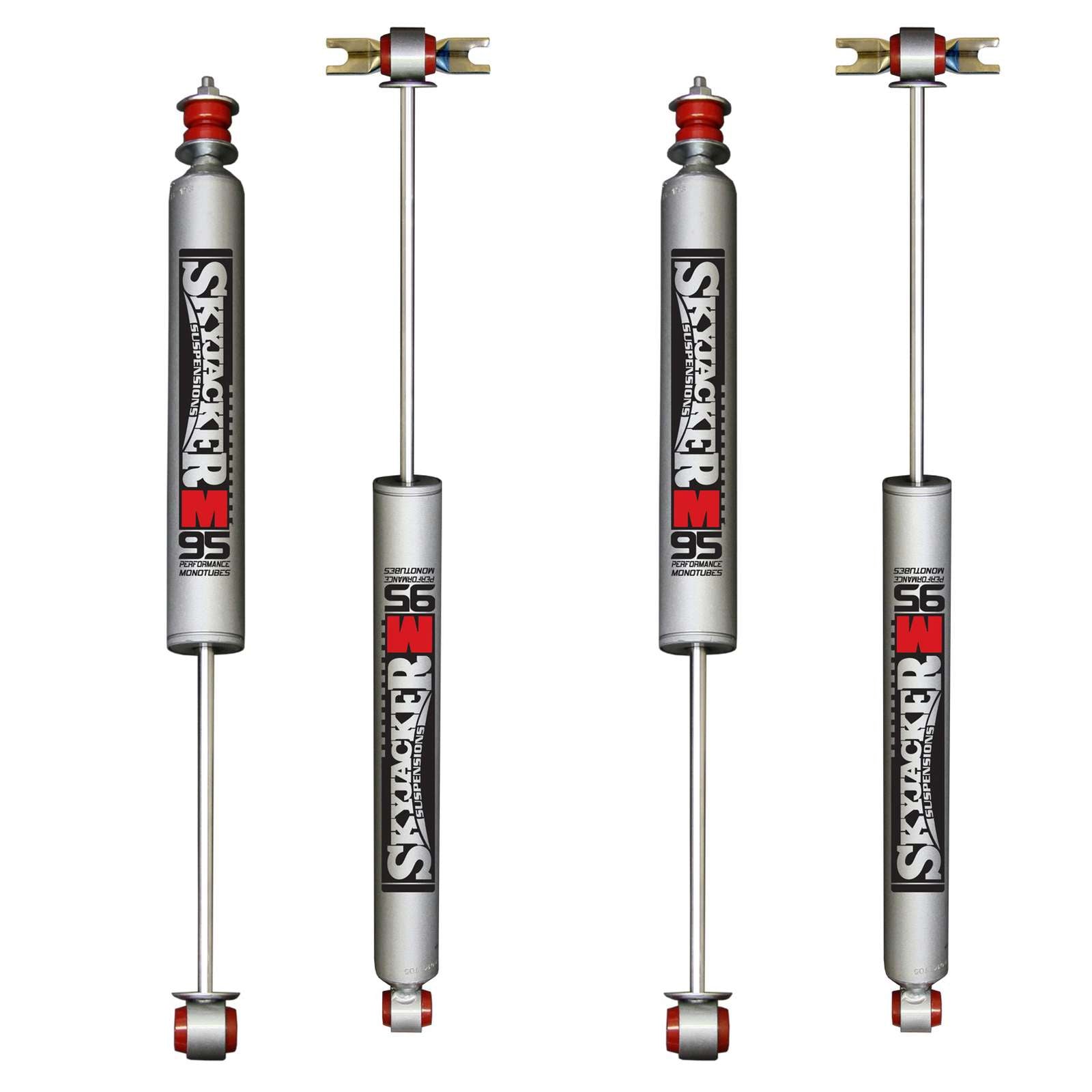 Skyjacker M95 Monotube Gas Shocks Set for 2007-2018 Jeep Wrangler JK 4