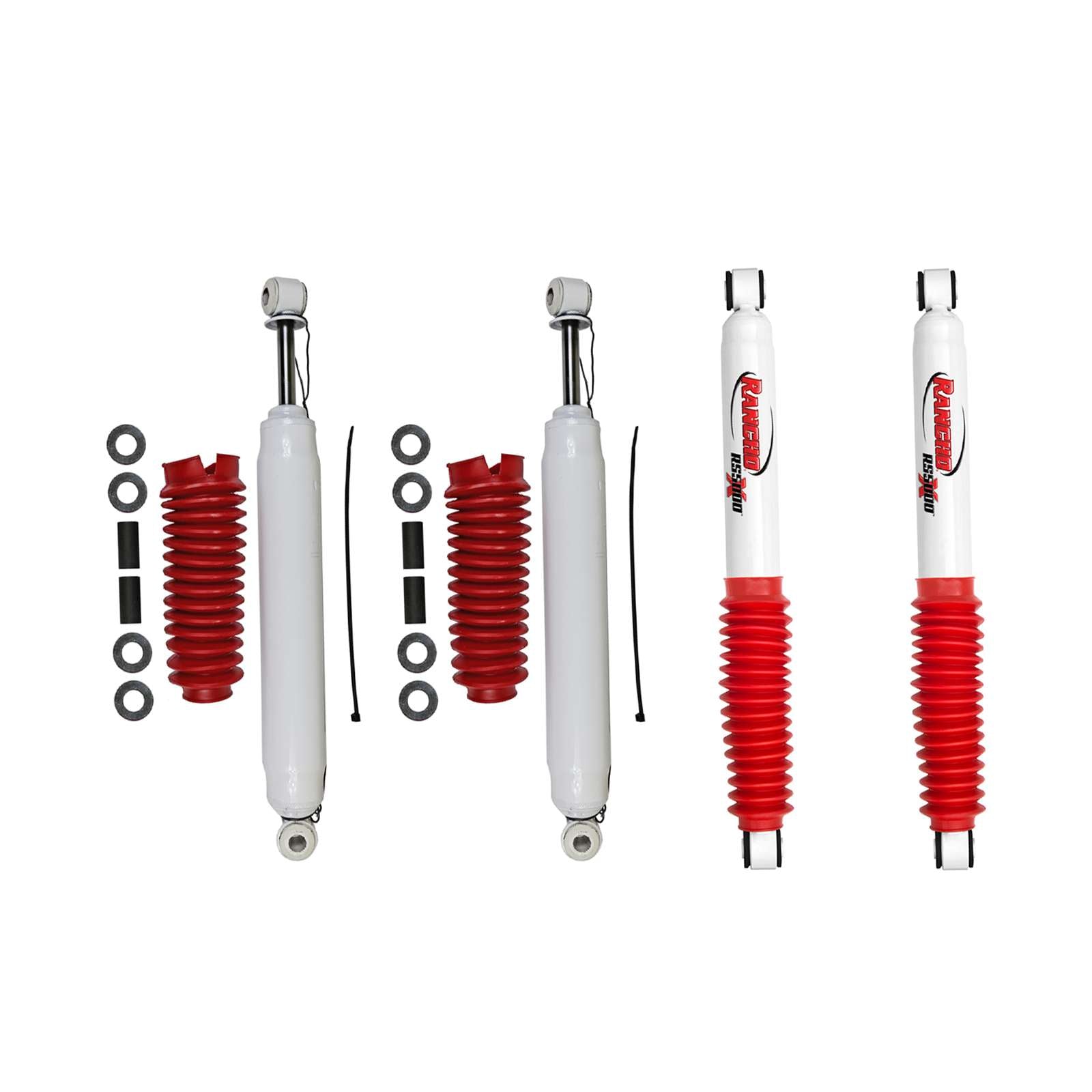 Rancho RS5000X Gas Shocks Set for 1977-1978 GMC K35 4WD