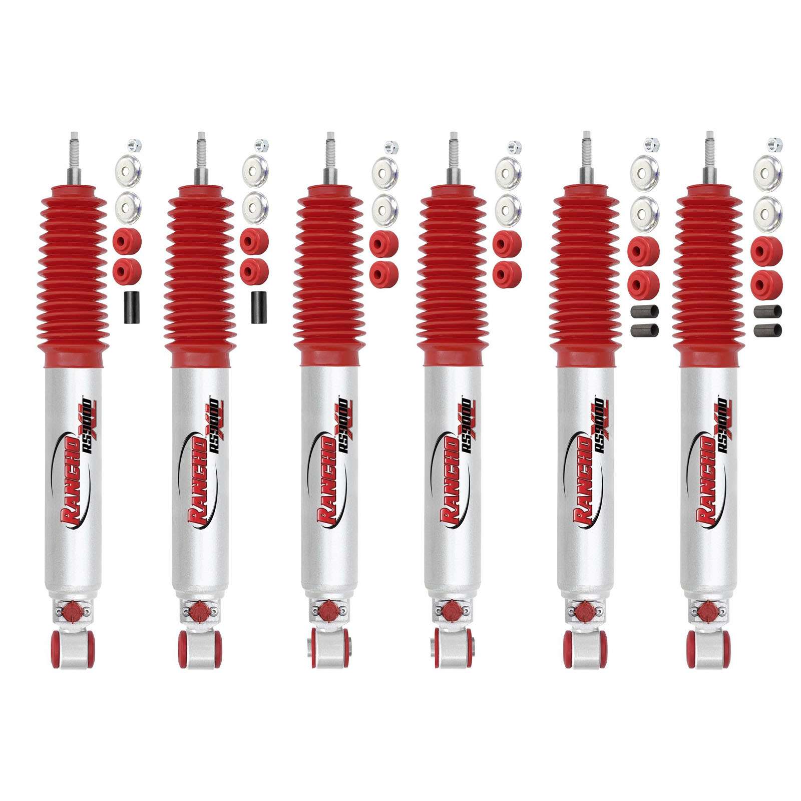 Rancho RS9000 Adj Shocks of 6 for 78-79 F150 4WD 4 lift QuadFront
