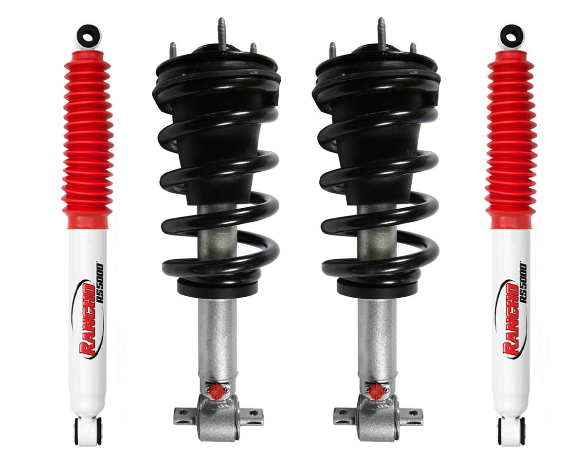 Rancho Quick+Rear RS5000x Gas Shocks for 07-13 Silverado 1500 4WD 2