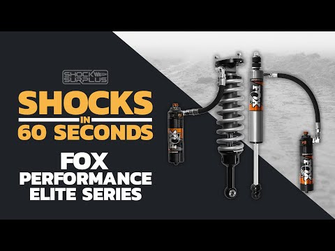 Fox 2.5 Perf Elite Adjustable Res Shocks Pair 883-26-054