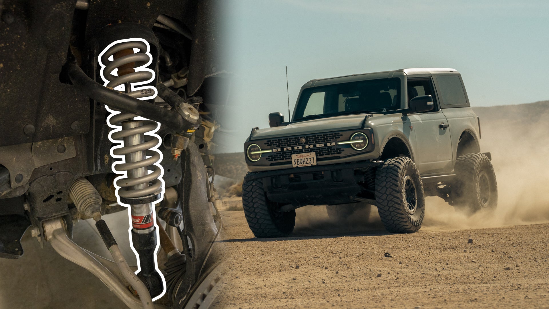 Eibach PRO-TRUCK Coilovers F&R for 2021-23 Ford Bronco Sport Outer Banks 2.7L V6 (E86-35-056-01-22)