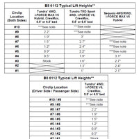 Bilstein 6112 47-329232 Assembled Front Pair for 2022-2025 Toyota Tundra 4WD