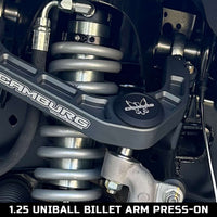 1.25" KINETIK Upper Control Arm Uniball Cap Kit (Press On)