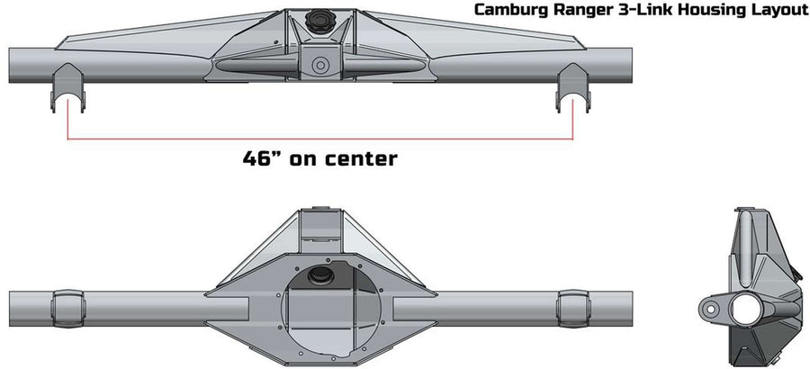 Camburg 1998-2012 Ford Ranger 2wd/4wd '93-12 Rear 3-link Kit