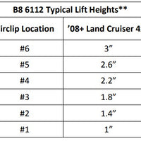 Bilstein 6112 Strut & Spring Assembled Front Pair for 2008-2021 Toyota Land Cruiser 200 4WD RWD 4x4