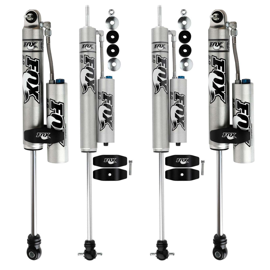Fox 2.0 Performance Series w/ CD Reservoir Shocks Set for 1984-2001 Jeep Cherokee 4WD RWD XJ