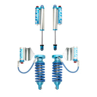 King Shocks 2.5 Performance Coilovers w/ Remote Reservoir + Rear Reservoir Shocks Set for 2004-2015 Nissan Titan 4WD RWD w/0-2.5" lift