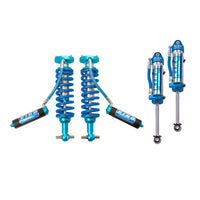 King Shocks 2.5 Performance Coilovers w/ Remote Reservoir + Rear Reservoir Shocks Set for 2019-2020 GMC Sierra 1500 AT4 4WD