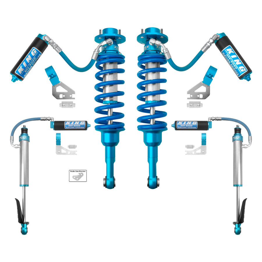 King Shocks 2.5 Performance Coilovers w/ Remote Reservoir + Rear Reser