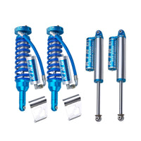 King Shocks 2.5 Performance Coilovers w/ Remote Reservoir + Rear Reservoir Shocks Set for 2007-2018 GMC Sierra 1500 4WD w/6" lift