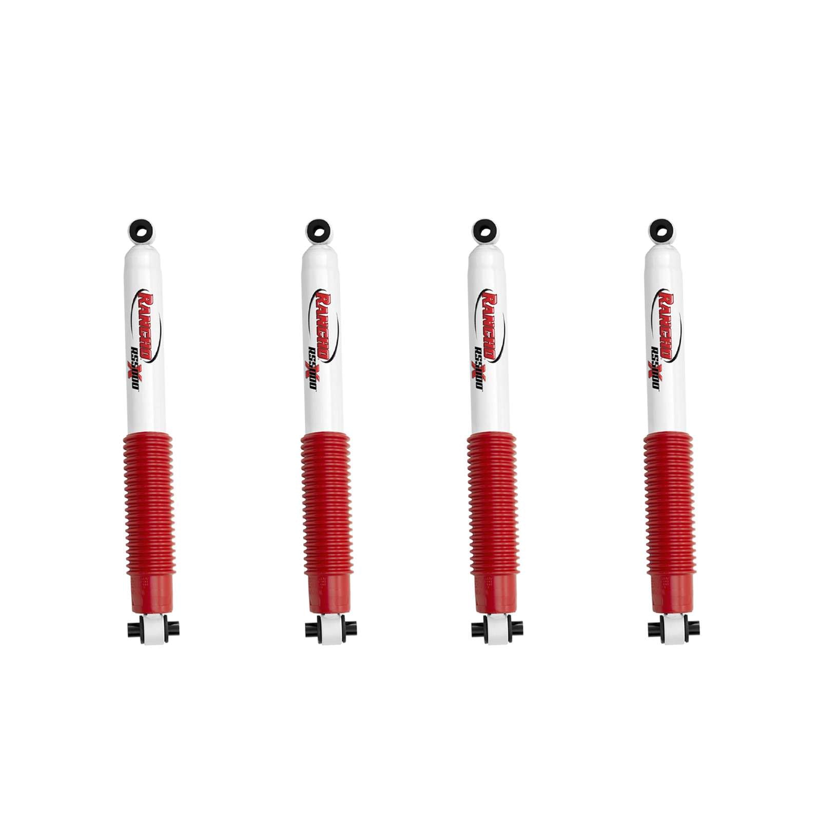Rancho RS5000X Gas Shock Set (4 Shocks) For 2007-2018 Jeep Wrangler JK With 3" Lift
