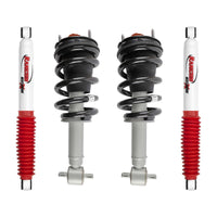 Rancho Quicklift Leveling Strut + Rear RS5000x Gas Shocks Set for 2014-2018 Chevrolet Silverado 1500 4WD
