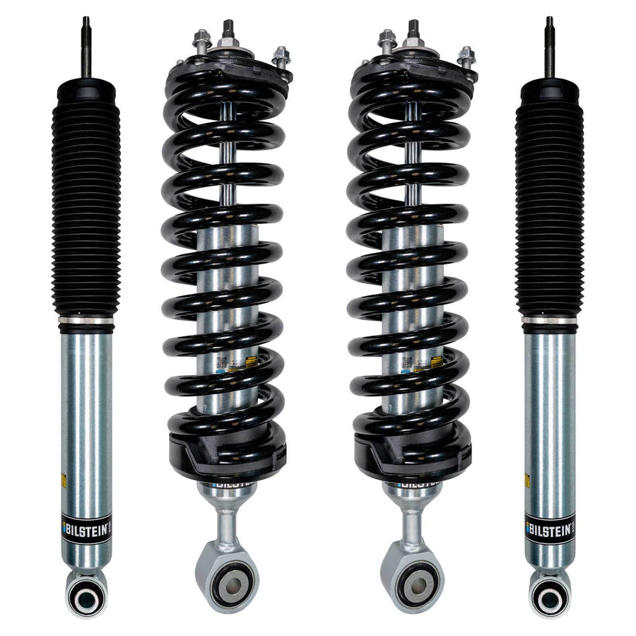 Bilstein 6112 Strut & Spring Assembled + Rear B8 6100 Shocks Set for 2