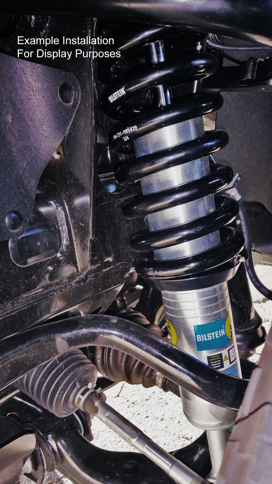 Bilstein 6112 Strut & Spring + Rear 5160 Reservoir Shocks Set for 2009-2014 Ford F150 4WD w/0-1.75" lift
