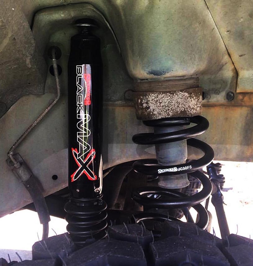 Skyjacker Black MAX Hydro Shocks Front Pair for 1986-1992 Nissan D21 4WD