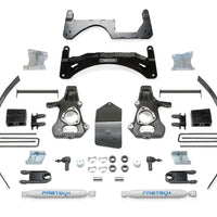 Fabtech 6" Basic System w/Rear Performance Shocks Kit for 2014-2018 Chevrolet Silverado 1500 4WD RWD w/6" lift