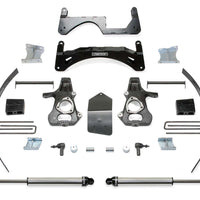 Fabtech 6" Performance System w/Front Dirt Logic 2.5 Coilovers & Rear 2.25 Shocks Kit for 2014-2018 Chevrolet Silverado 1500 4WD RWD w/6" lift