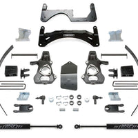 Fabtech 6" Basic System w/Rear Stealth Shocks Kit for 2014-2018 Chevrolet Silverado 1500 4WD RWD w/6" lift