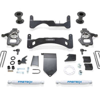 Fabtech 6" Basic System Gen 2 w/Rear Performance Shocks Kit for 2014-2018 Chevrolet Silverado 1500 4WD RWD w/6" lift