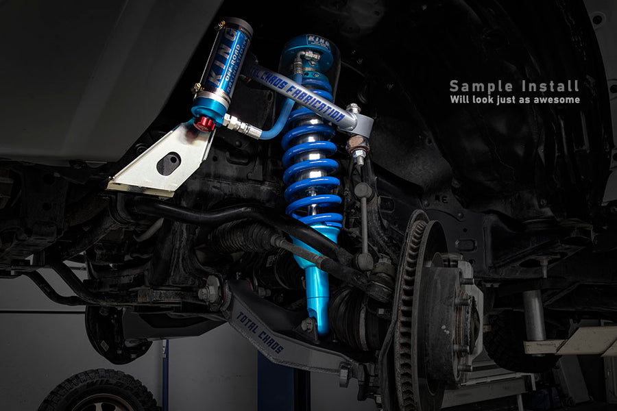 King Shocks 2.5 Performance Coilovers w/ Adjustable Remote Reservoir + Rear Adj Reservoir Shocks Set for 2022-2024 Toyota Tundra 4WD w/0-2.5" lift
