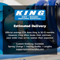 King Shocks 2.5 Performance Piggyback Adjustable Shocks Rear Pair for 1989-1997 Toyota Land Cruiser 80 4WD