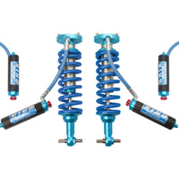 King Shocks 2.5 Performance Coilovers w/ Remote Reservoir + Rear Reservoir Shocks Set for 2019-2024 Chevrolet Silverado 1500 4WD