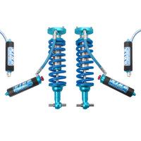 King Shocks 2.5 Performance Coilovers w/ Remote Reservoir + Rear Reservoir Shocks Set for 2019-2024 Chevrolet Silverado 1500 4WD