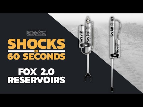 Fox 2.0 Performance Series Shocks w/ Reservoir Front Pair for 2011-2021 Chevrolet Silverado 2500 HD 4WD RWD