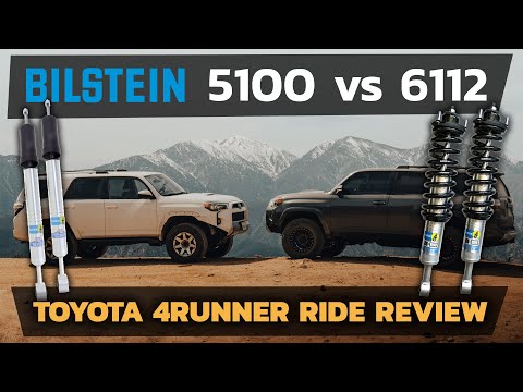 Bilstein 6112 Strut & Spring Assembled + Rear 5100 Shocks Set for 2003-2009 Toyota 4Runner RWD V6 4x2