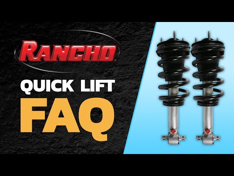 Rancho Quicklift Leveling Strut + RS9000XL Adjustable Shocks Set for 1995-2004 Toyota Tacoma 4WD RWD w/1.75" lift 6 Lug