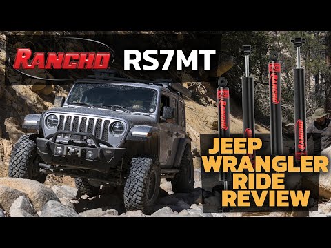Rancho RS7MT Shocks & Steering Stabilizer Kit for 2007-2018 Jeep Wrangler JK 4WD