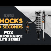 Fox 2.5 Performance Elite Adjustable w/ Reservoir Shocks Front Pair for 2014-2024 Ram 3500 4WD w/6" lift