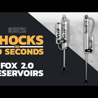 Fox 2.0 Performance Series Shocks w/ Reservoir Front Pair for 1998-2007 Ford F250 Super Duty 4WD