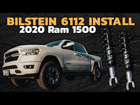 Bilstein 6112 Strut & Spring + Rear 5100 Shocks Set for 2019-2024 Ram 1500 4WD RWD w/0-2.75" lift